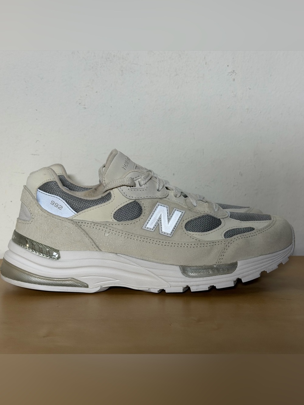 New Balance 992 Made in USA Nimbus Cloud White Reflection M992NC Men's Size 10.5